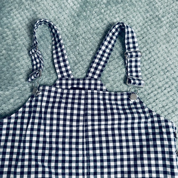 🔴 SALE
Georgia May Navy/white gingham checkered overall dress - Picture 3 of 6
